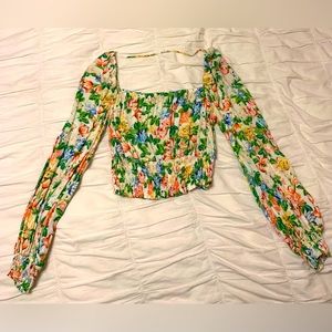 AFRM Floral Crop Top